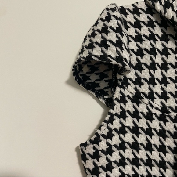 Papillon Mid Length Women's Dress Houndstooth Cowlneck Size Large - Picture 9 of 11